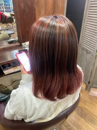 セミロング Un Fleur所属・立野 希沙のヘアスタイル