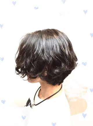 ショート カラー パーマ Annon プライベートサロンのヘアスタイル
