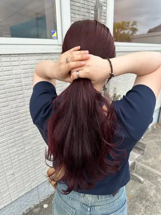 ロング 木村 彩花のヘアスタイル