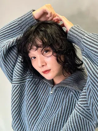 ミディアム パーマ 🌷山田 有友名🌷のヘアスタイル