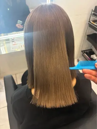 ミディアム カラー ハイトーン/京都駅 aoi✨のヘアスタイル