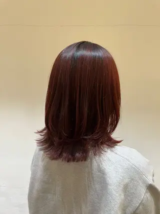 ミディアム 暖色カラー/似合わせ カット/名古屋/辻のヘアスタイル