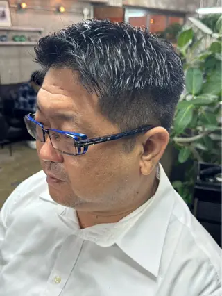 ショート パーマ メンズ 亀井隆汰/メンズ専門 パーマ特化美容師のヘアスタイル