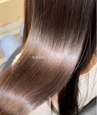 ロング rio¦ブラウン¦暗 髪¦縮毛矯正🌙のヘアスタイル