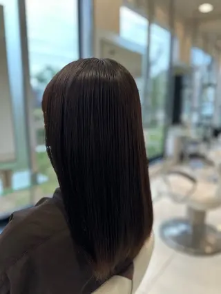 セミロング 花野 郁登のヘアスタイル