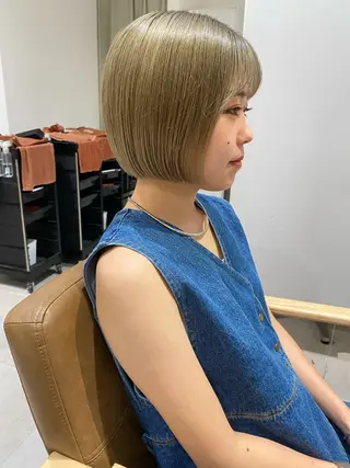 ショート カラー クロスパーマ🥇韓国 ヘア🇰🇷濵田航希のヘアスタイル