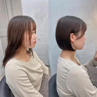 ショート Misaki /ボブ/縮毛矯正のヘアスタイル