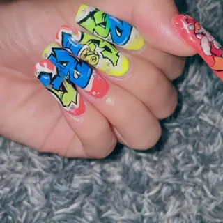 ロング ネイル ⛓Miyu ⛓のネイルデザイン