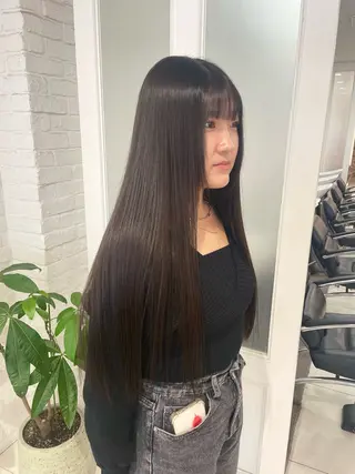 ロング nuu 栄所属・🧸SAKI🎀 韓国レイヤーのヘアスタイル