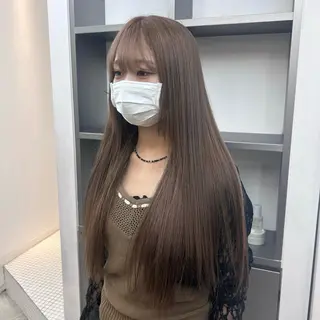 ロング カラー ✨うる艶/ブリーチ✨ 𝓡𝒖𝓷𝐚💋のヘアスタイル