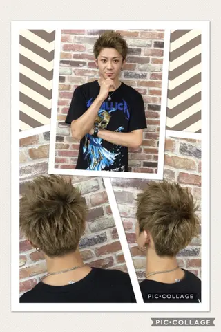 ショート カラー メンズ Gemini所属・hairsolon Geminiのヘアスタイル