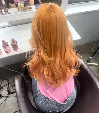 ロング カラー ここな/マツパ🌼 /暖色カラー🧡のマツエク・マツパデザイン