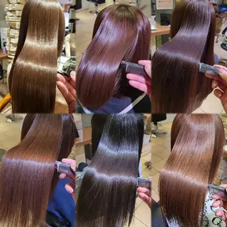 ロング パーマ カラー 【髪質改善美容師】t occa茨木篠原健太のヘアスタイル