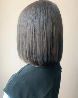 ミディアム カラー hub hair レイヤー/透明感のヘアスタイル