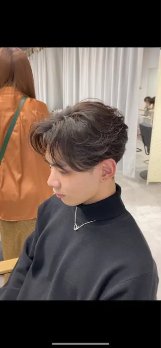 ロング パーマ メンズ シャドウパーマ/ ルーズパーマ/メンズのヘアスタイル