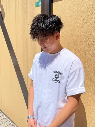 ショート パーマ メンズ grAt所属・森 真伊希のヘアスタイル