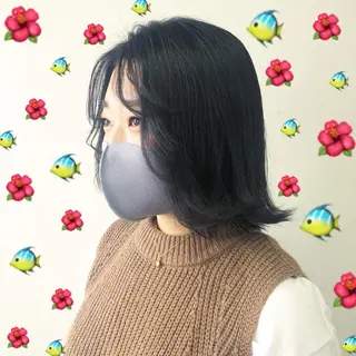 ミディアム カラー 🌺ウルフカット職人 新垣渚🐺のヘアスタイル