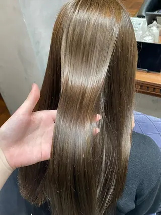 ロング 竹川菜海 /縮毛矯正/艶カラーのヘアスタイル