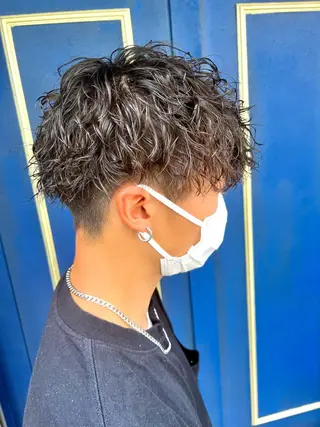 ショート パーマ メンズ 🦩パーマン🦩佐藤 航太のヘアスタイル