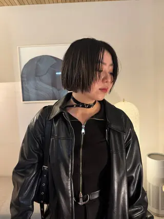 ショート casi所属・メンズパーマ／ボブ 星本広海のヘアスタイル