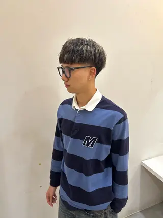 カラー パーマ メンズ 相模大野メンズパーマ /フェード　Tumのヘアスタイル