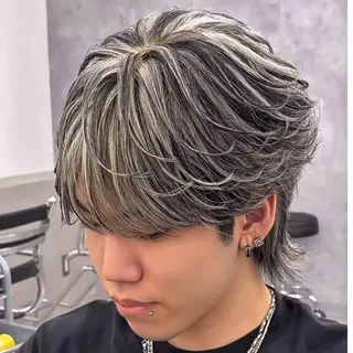 ショート カラー パーマ メンズ メンズ専門/パーマ 特化/栄/北出瑞貴のヘアスタイル