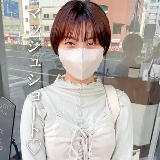 ショート カラー 高橋 みく/ minim 暖色のヘアスタイル