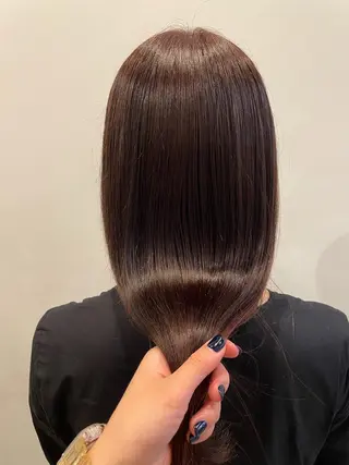 ミディアム ブリーチカラー/ 細川はるかのヘアスタイル