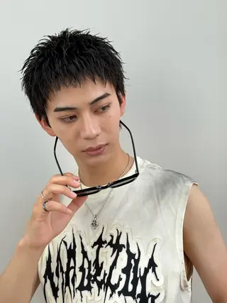 ショート カラー パーマ メンズ メンズパーマの達人 🌟川内絵人のヘアスタイル