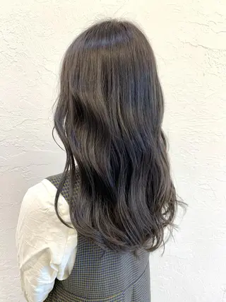 セミロング カラー ヘアアレンジ 髪質改善/縮毛矯正 鈴木裕介のヘアスタイル