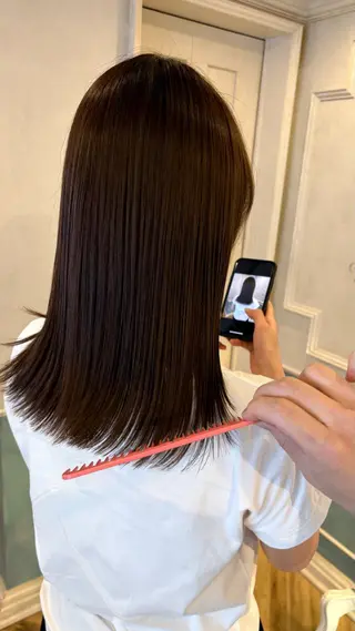 ミディアム カラー グレージュ|くすみ× 透明感|kazutoのヘアスタイル