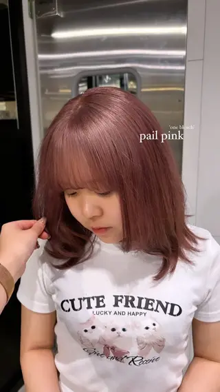 ミディアム カラー 🤍yura🤍池袋 レイヤー似合わせのヘアスタイル