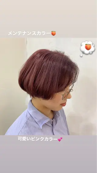 ショート 顔まわりレイヤー/ bob及川亜沙美のヘアスタイル