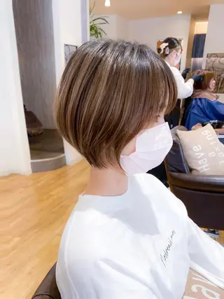 ショート カラー 柳 雄輝のヘアスタイル