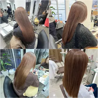 ロング パーマ ✨髪質改善矯正× ブリーチ✨YU-KIのヘアスタイル