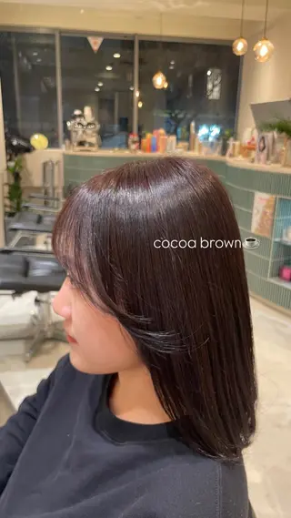 ミディアム カラー たかはし ゆうなのヘアスタイル