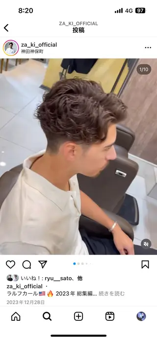 ミディアム パーマ B.B.Cams西原店所属・無料モデル募集中‼️ 安座間💈のヘアスタイル