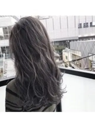 セミロング カラー 店長 奈須 雄紀のヘアスタイル