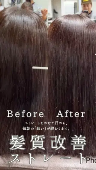 ロング オギソ タカシのヘアスタイル