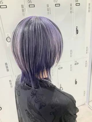 ショート カラー Re:st所属・Miyavi/カラー ショートボブのヘアスタイル