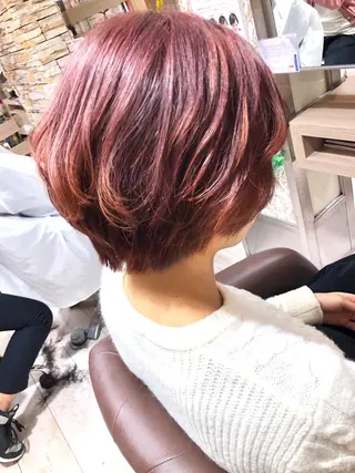 ショート カラー CheRiR【シェリール】所属・cherir髪質改善 パーソナルカラー診断のヘアスタイル