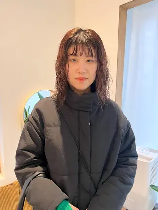 ミディアム パーマ ミディアムパーマ /癖毛パーマのヘアスタイル