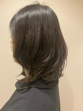 ミディアム パーマ 🌹艶髪カラー🌹 津田晴加【西荻窪】のヘアスタイル