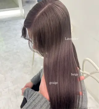 ロング 淡色ラベンダー♡ ニーナ🎀🦙のヘアスタイル