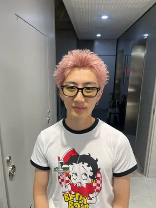 ショート カラー パーマ メンズ 🔥メンズ 特化🔥菊水皐暉🔥のヘアスタイル