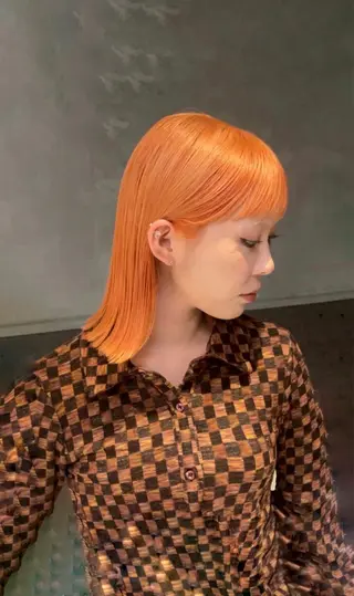 ミディアム 田中 里奈のヘアスタイル