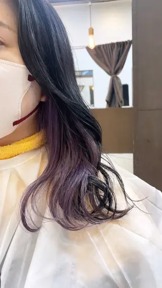 セミロング カラー SOYON なんば店所属・水島 真彩のヘアスタイル