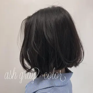 ミディアム カラー 中村 玲のヘアスタイル