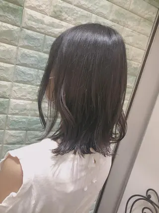 ミディアム 韓国ヘア ♡tomimaのヘアスタイル
