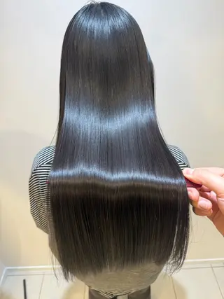 ロング パーマ 髪質改善/縮毛矯正 /ブリーチ矯正/岡部のヘアスタイル
